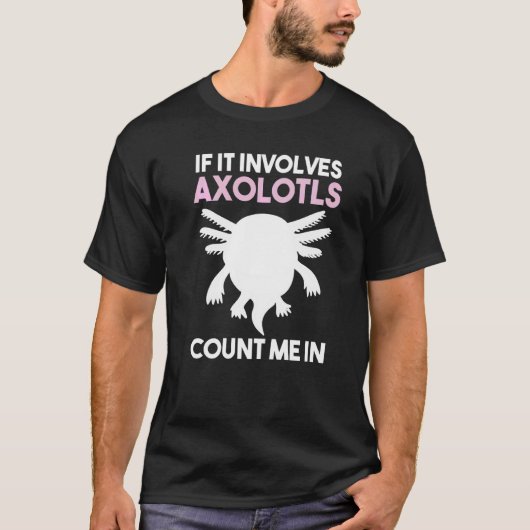 魚トカゲウーパールーパー Tシャツ (正面)