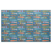 魚パターンカスタムな色の生地 ファブリック (ファットクウォーター)