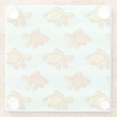 魚パターン ガラスコースター (裏面)