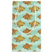 魚パターン スモールペーパーバッグ (正面)