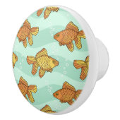 魚パターン セラミックノブ (右)