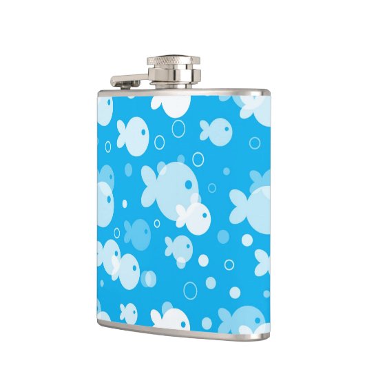 魚パターン フラスク (左)