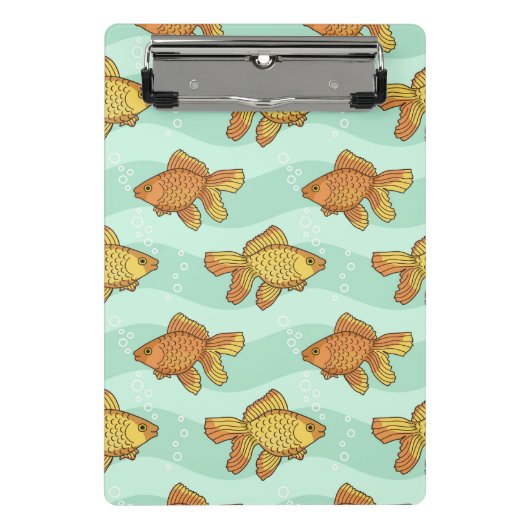 魚パターン ミニクリップボード (正面)