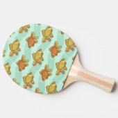 魚パターン 卓球ラケット (横)