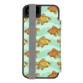 魚パターン INCIPIO iPhoneウォレットケース (フォリオ裏面)