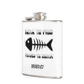魚パーソナライズされたに釣り人のパパギフト生まれ。 フラスク (左)