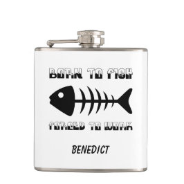 魚パーソナライズされたに釣り人のパパギフト生まれ。 フラスク