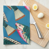 魚ビクトリアンのエプロン キッチンタオル (四つ折り)