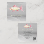 *~*魚ビーチコーラルサンドシーダイニングトロピカル スクエア名刺 (正面/裏面)