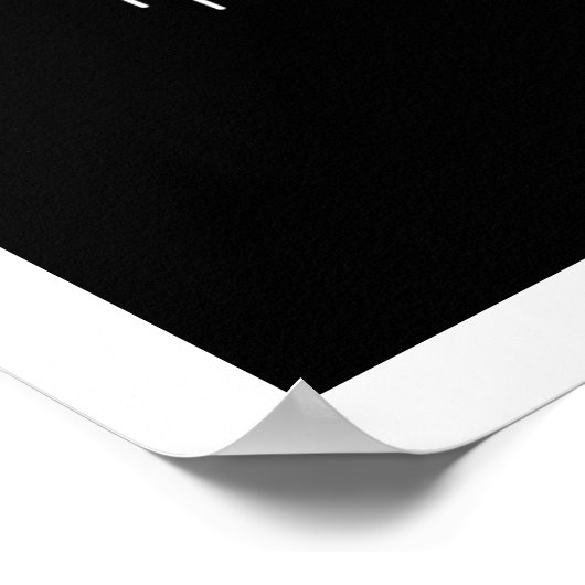 魚ファンキー- B & W ポスター (角)