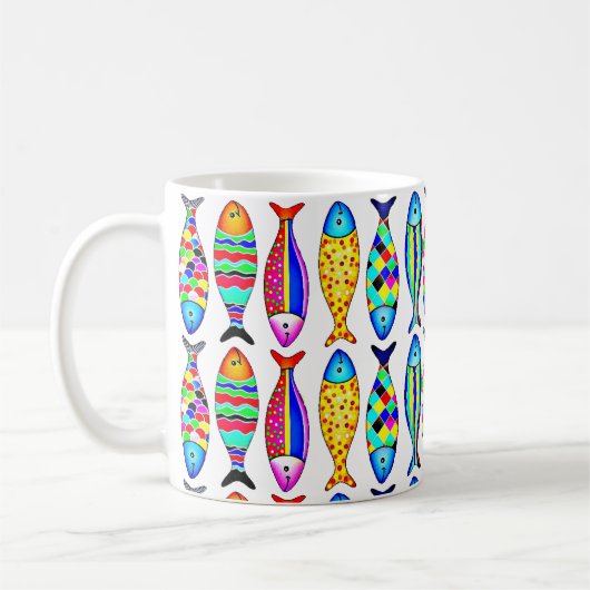 魚ファンシー コーヒーマグカップ (左)