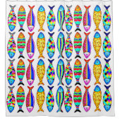 魚ファンシー シャワーカーテン (正面)