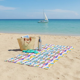 魚ファンシー ビーチタオル