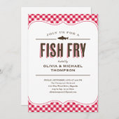 魚フライパーティの招待状 招待状 (正面/裏面)