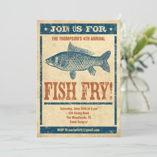 魚フライ招待状 招待状 (スタンド正面)