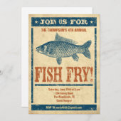 魚フライ招待状 招待状 (正面/裏面)