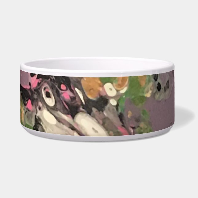 魚フライAcryilc注キャンバス絵画ズ ボウル (正面)