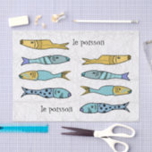 魚フランスのティッシュペーパー 薄葉紙 (クラフト)