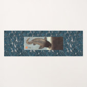 魚プリント付ヨガ日本のマット ヨガマット (裏面(横))