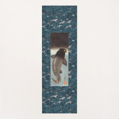 魚プリント付ヨガ日本のマット ヨガマット (正面)