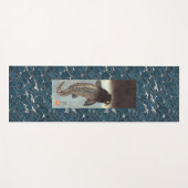 魚プリント付ヨガ日本のマット ヨガマット (正面(横))