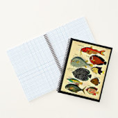 魚プリント ノートブック (内部)