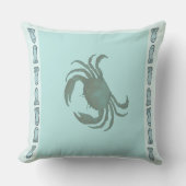 魚ボヘミアの沿岸縁どのカニ クッション (正面)