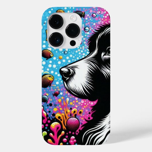 魚ポップ・アートのが好きなアートトリュフ Case-Mate iPhoneケース (裏面)