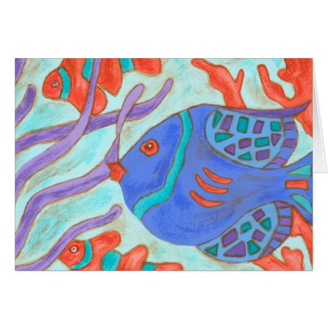 魚ポップ・アートの (正面横)