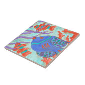 魚ポップ・アートの タイル (側面)