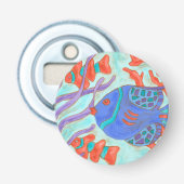 魚ポップ・アートの 栓抜き (正面)