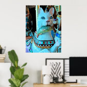 魚メリーとの子猫 ポスター (ホームオフィス)