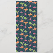 魚モダンの魚介類レストラン柄メニュー メニュー (裏面)