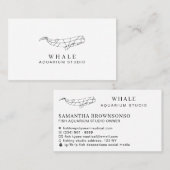 魚モダン水族館クジラ 名刺 (正面/裏面)