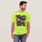 魚ユニーク柄アート買今 Tシャツ (正面フル)