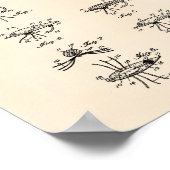 魚ルアー1949特許芸術オールドピーパー ポスター (角)