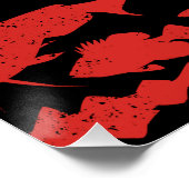 魚ロシアの製フラッグ – 魚釣りデザインAng ポスター (コーナー)