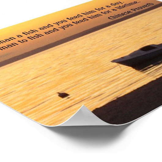 魚与えのポスター ポスター (角)