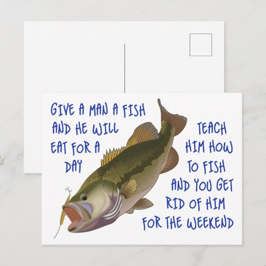 魚与えの人 ポストカード (正面/裏面)