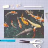 魚中国のが水中を泳ぐ 薄葉紙 (クラフト)