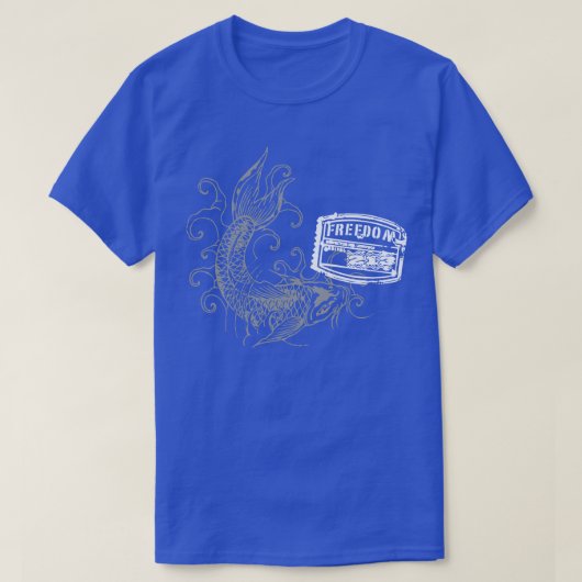 魚中国の自由クリエイティブデザイン Tシャツ (デザイン正面)