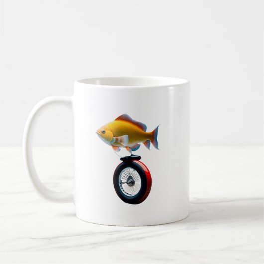 魚乗用電動一輪車 コーヒーマグカップ (左)