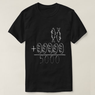 魚二匹とパン五枚 イエスの奇跡 Tシャツ