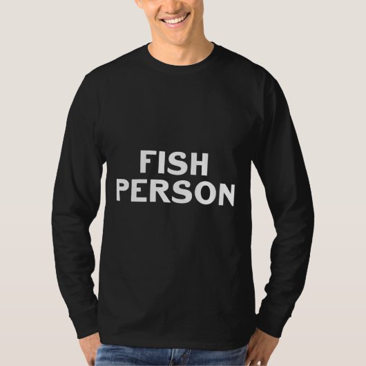 魚人水槽フィッシュ引用文水族館 Tシャツ (正面)