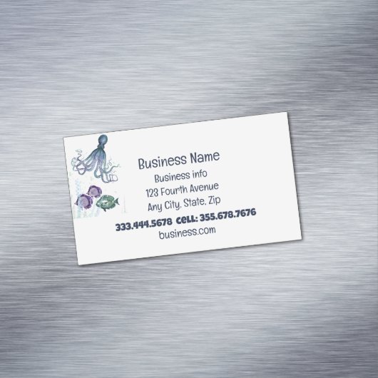 魚介の魚屋さん魚とチップス マグネット名刺 (インサイチュ)