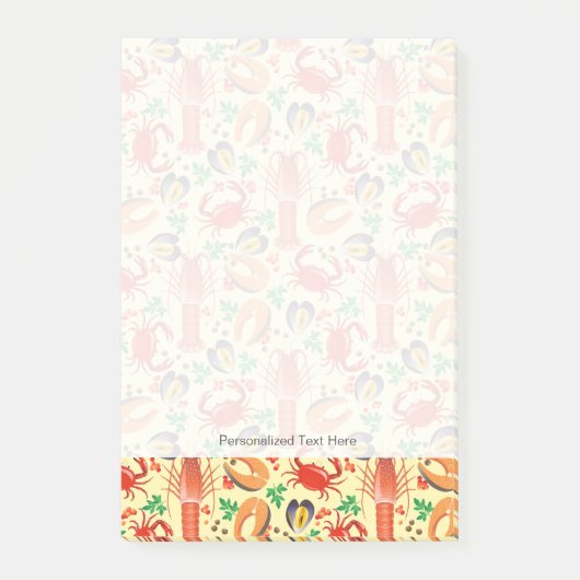 魚介類の模様 ポストイット (正面)