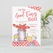 魚介類を沸騰させる良い時間クロウフィッシュパーティー 招待状 (スタンド正面)