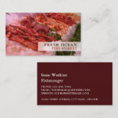 魚介類ディスプレイ,魚屋/妻,魚市場 名刺 (正面/裏面)