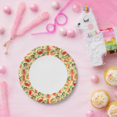 魚介類パターン ペーパープレート (パーティー)