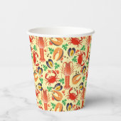 魚介類パターン 紙コップ (裏面)